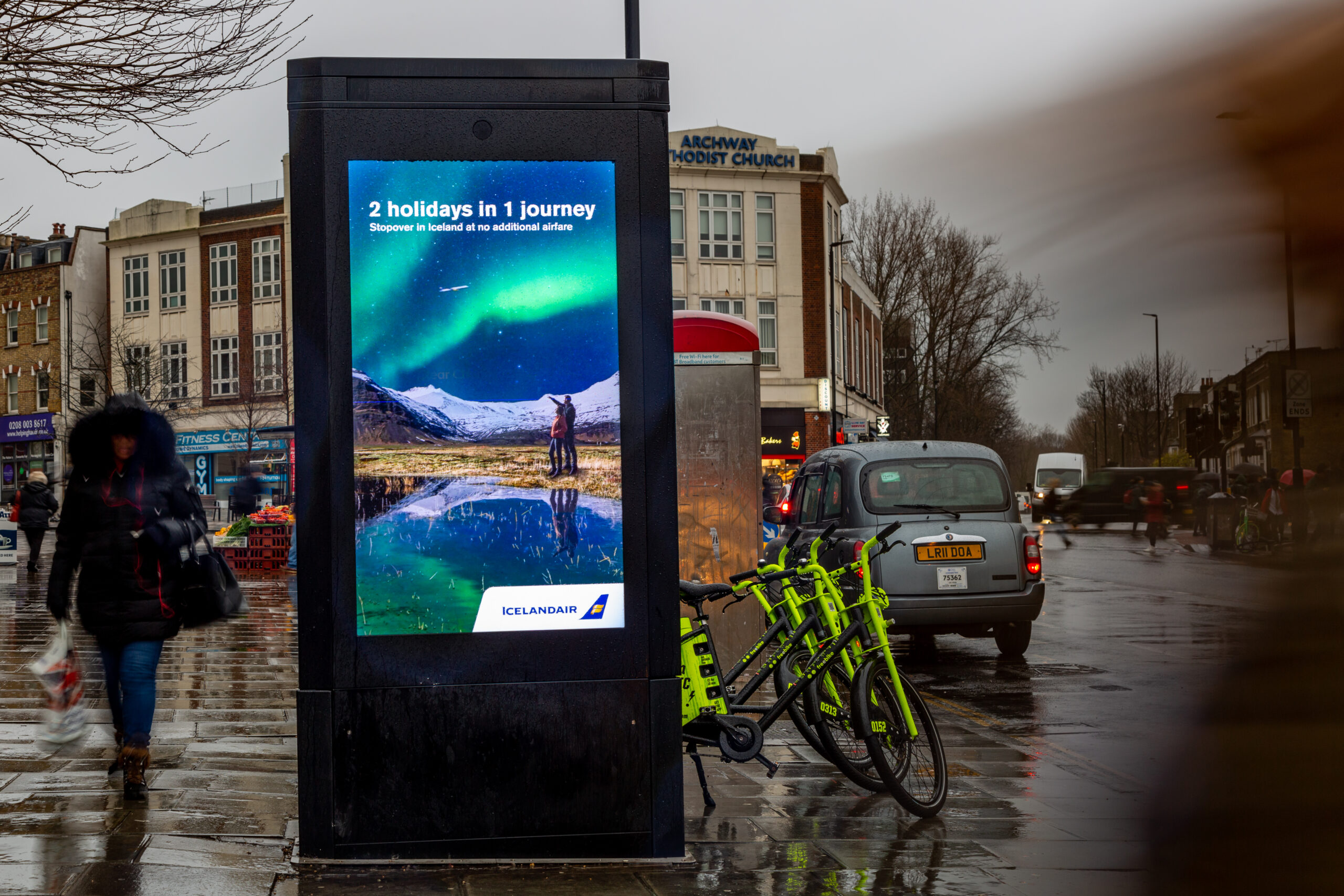 National outdoor advertising campaign on a prominent UK roadside billboard