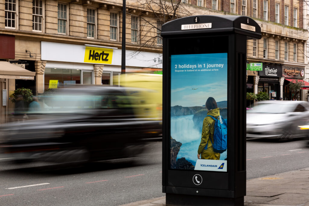 Outdoor advertising campaign planned around audience and location